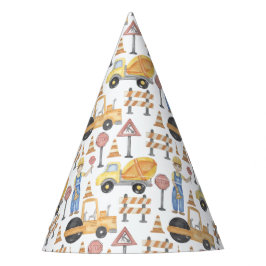 Bouwthema Birthday Party Feesthoedjes