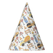 Bouwthema Birthday Party Feesthoedjes (Links)