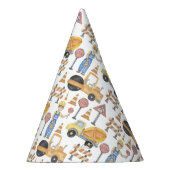 Bouwthema Birthday Party Feesthoedjes (Rechts)