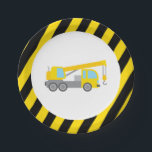 Bouwthema Birthday Party Papieren Bordje<br><div class="desc">Kijk uit! Heb je een kleine handelsman in de maak? Geniet van je harde werker met deze leuke en nieuwe bouwwagen,  het verjaardagsontwerp! Dit ontwerp is voorzien van een hard pet,  voorzichtige tape en drie constructievoertuigen en is volledig aanpasbaar met de bijbehorende partijbenodigdheden in onze winkel!</div>