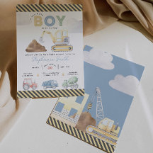 Bouwthema Boy Baby shower