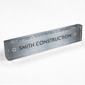 Bouwthema Desk Plaque Naambordje