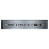 Bouwthema Desk Plaque Naambordje (Voorkant)