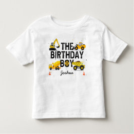 Bouwthema Dump Truck Kids Verjaardag Kinder Shirts
