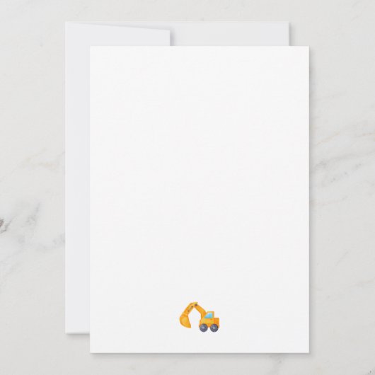 Bouwthema Eerste verjaardag Kaart (Achterkant)