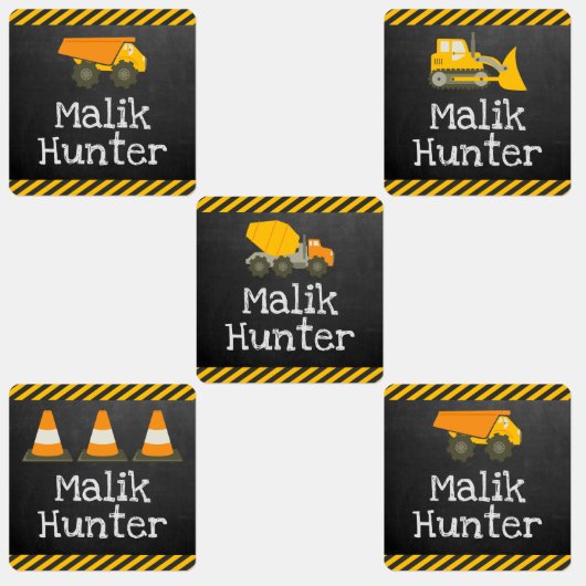 Bouwthema Kinder naamlabels voor kleding Labels (Groep)