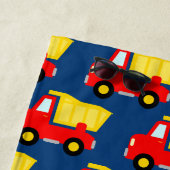 Bouwthema Rode speelgoed-vuilniswagen aangepast ki Strandlaken (In situ)