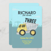 Bouwthema Stemverklaring van de Birthday Party van Kaart (Voorkant / Achterkant)