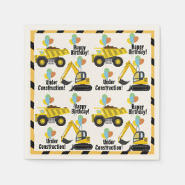 Bouwthema Verjaardag Papier Servetten