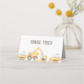 Bouwthema Voedseletiketten Plaatskaartje (Voorkant)