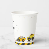 Bouwthema Vrachtwagens Kinder Alle Leeftijd Verjaa Papieren Bekers (Achterkant)