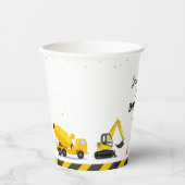 Bouwthema Vrachtwagens Kinder Alle Leeftijd Verjaa Papieren Bekers (Voorkant)