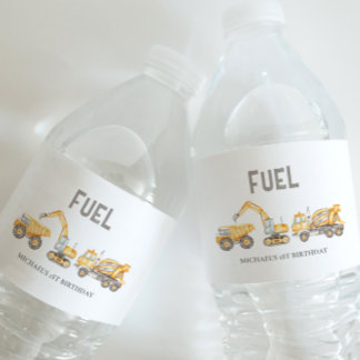 Bouwthema Waterfles Etiket