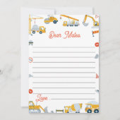 Bouwtijd Capsule Note Bericht Kaart (Voorkant)