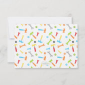 Bouwtools Verleden dag Dank je wel Bedankkaart (Achterkant)