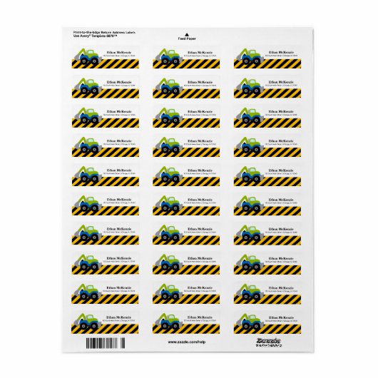 Bouwtraject Etiket (Full Sheet)