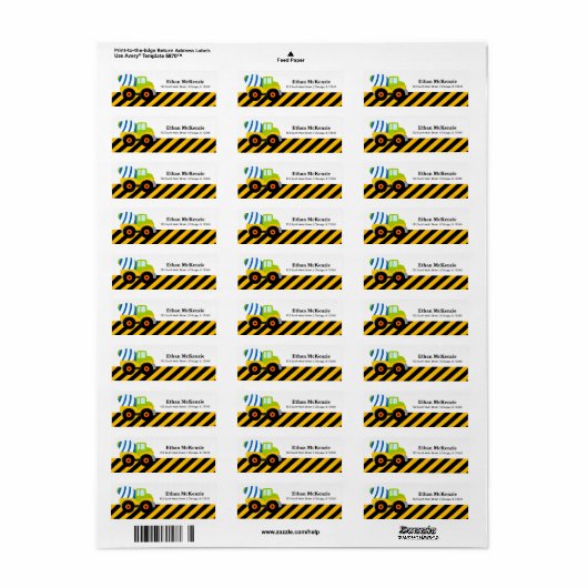 Bouwtraject Etiket (Full Sheet)