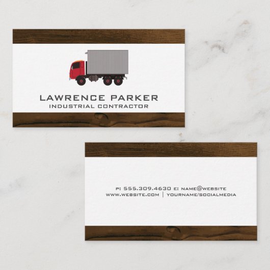 Bouwtraject | Houtsim Visitekaartje (Voorkant / Achterkant)