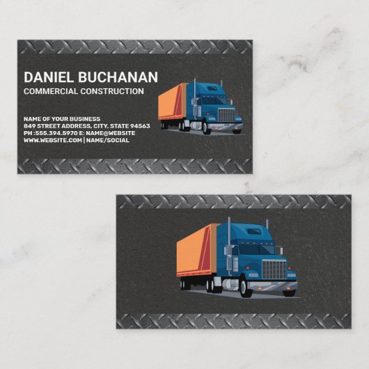 Bouwtraject | Metaalstaal Visitekaartje (Voorkant / Achterkant)