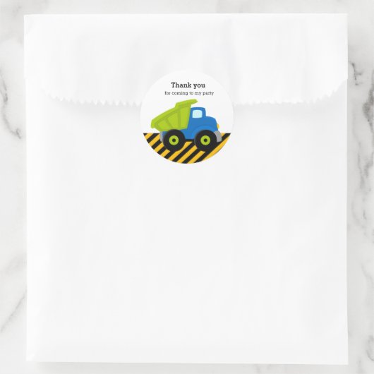 Bouwtraject Ronde Sticker (Tas)