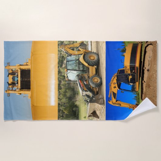 Bouwtrekkers Strandlaken (Voorkant)