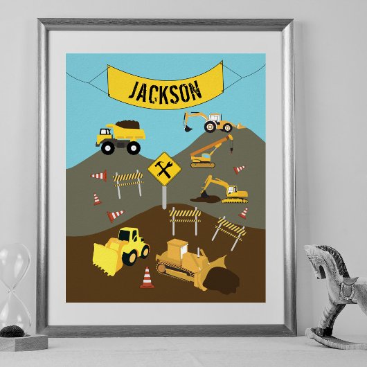 Bouwtrucks Site Thema Decoratie