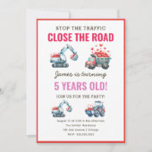 Bouwuitnodiging voor verjaardagsfeestje Valentijn Kaart (Voorkant)