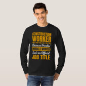 Bouwvakker aannemer harde Petten Construct T-shirt (Voorkant volledig)