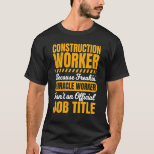 Bouwvakker aannemer harde Petten Construct T-shirt