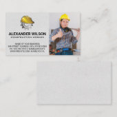 bouwvakker | blauwe kraag | timmerwerk visitekaartje (Voorkant / Achterkant)