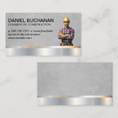 bouwvakker | blauwe kraag visitekaartje (Voorkant / Achterkant)