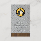 bouwvakker | blauwe kraag visitekaartje (Achterkant)