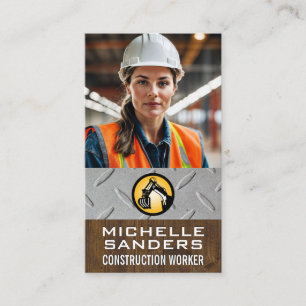 bouwvakker   blauwe kraag visitekaartje