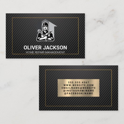 bouwvakker | Bouwers Visitekaartje (Voorkant / Achterkant)