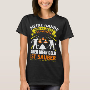 Bouwvakker bouwplaats straatconstructie t-shirt