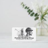 Bouwvakker | Bouwplaats Visitekaartje (Staand voorkant)