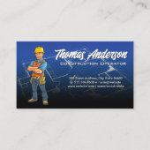 Bouwvakker | Bouwtekeningen  Visitekaartje (Voorkant)