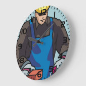 Bouwvakker Bricklayer Hard Pet Builder Grote Klok (Hoek)