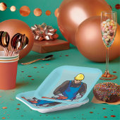 Bouwvakker Bricklayer Hard Pet Builder Papieren Bordje