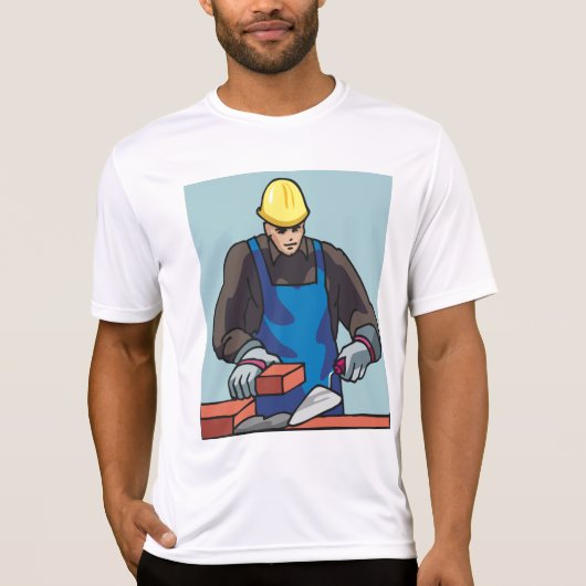 Bouwvakker Bricklayer Hard Pet Builder T-shirt (Voorkant)