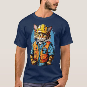 Bouwvakker Cat T-shirt