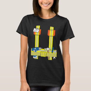 Bouwvakker Cool Cosplay Halloween kostuum T-shirt