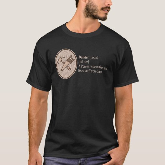 Bouwvakker definitie door t-shirt (Voorkant)