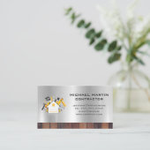 bouwvakker | Gereedschap en huis Visitekaartje (Staand voorkant)