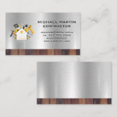 bouwvakker | Gereedschap en huis Visitekaartje (Voorkant / Achterkant)