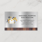 bouwvakker | Gereedschap en huis Visitekaartje (Voorkant)