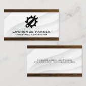 bouwvakker | Hardware Gear Wrench Logo Visitekaartje (Voorkant / Achterkant)