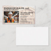 Bouwvakker in Magazijn Visitekaartje (Voorkant / Achterkant)