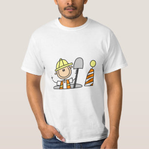 Bouwvakker in mangat t-shirt
