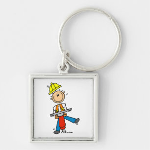 Bouwvakker Met Jackhamer Cadeaus Sleutelhanger